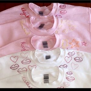 Custom embroidered sweatshirts/shirts! PLS SHARE!